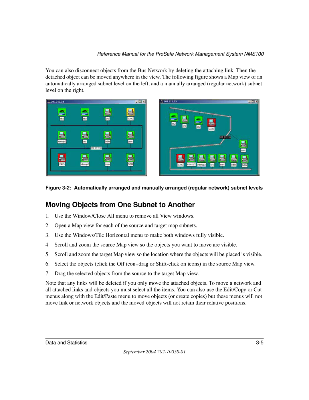 NETGEAR NMS100 manual Moving Objects from One Subnet to Another 