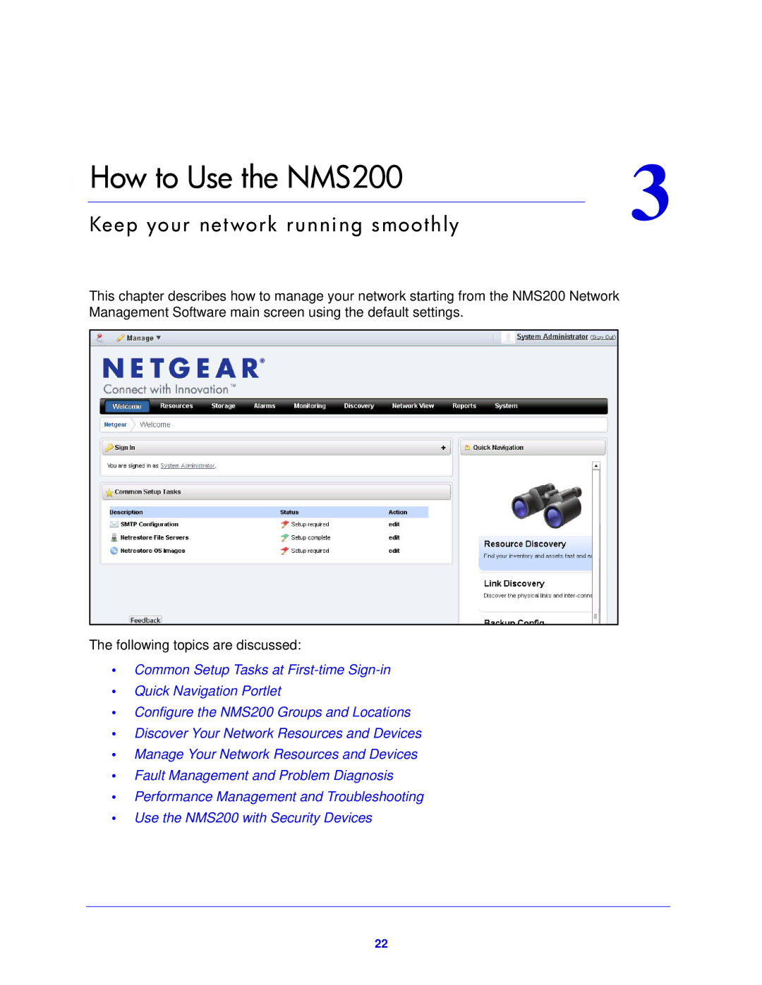 NETGEAR quick start How to Use the NMS200 