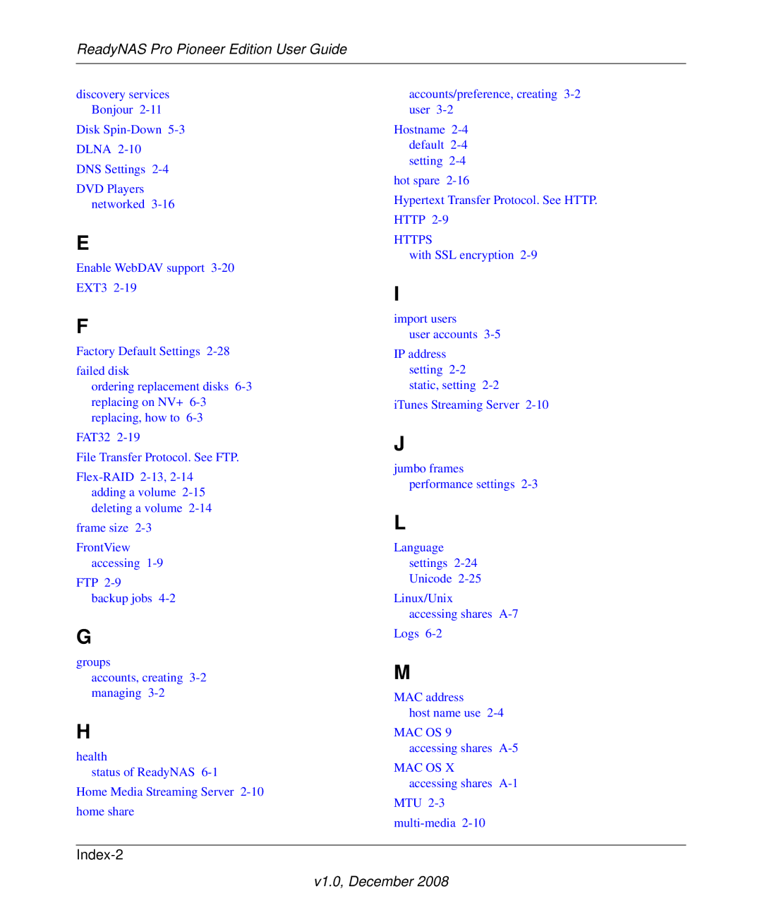 NETGEAR Pioneer Edition manual Index-2 