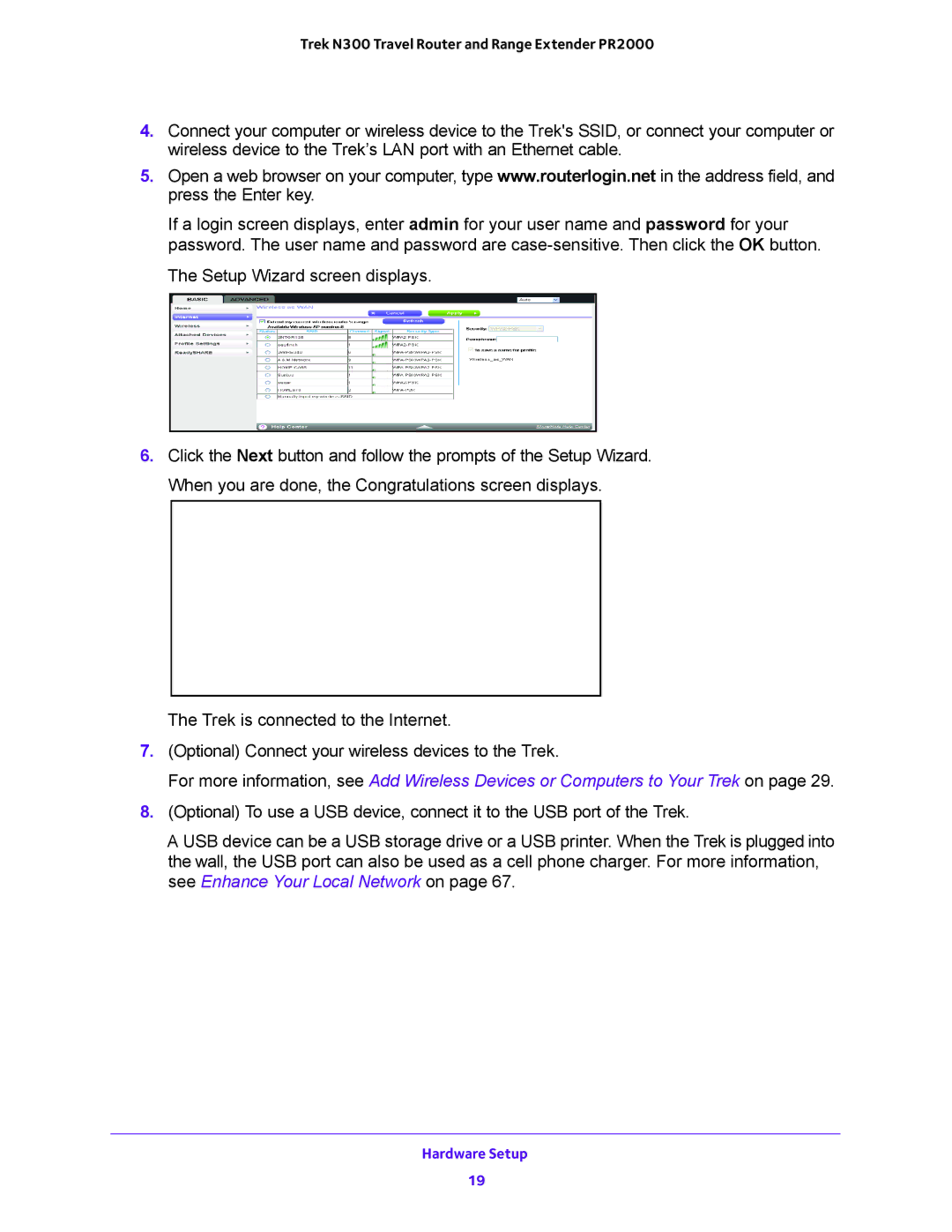 NETGEAR PR2000 user manual Hardware Setup 