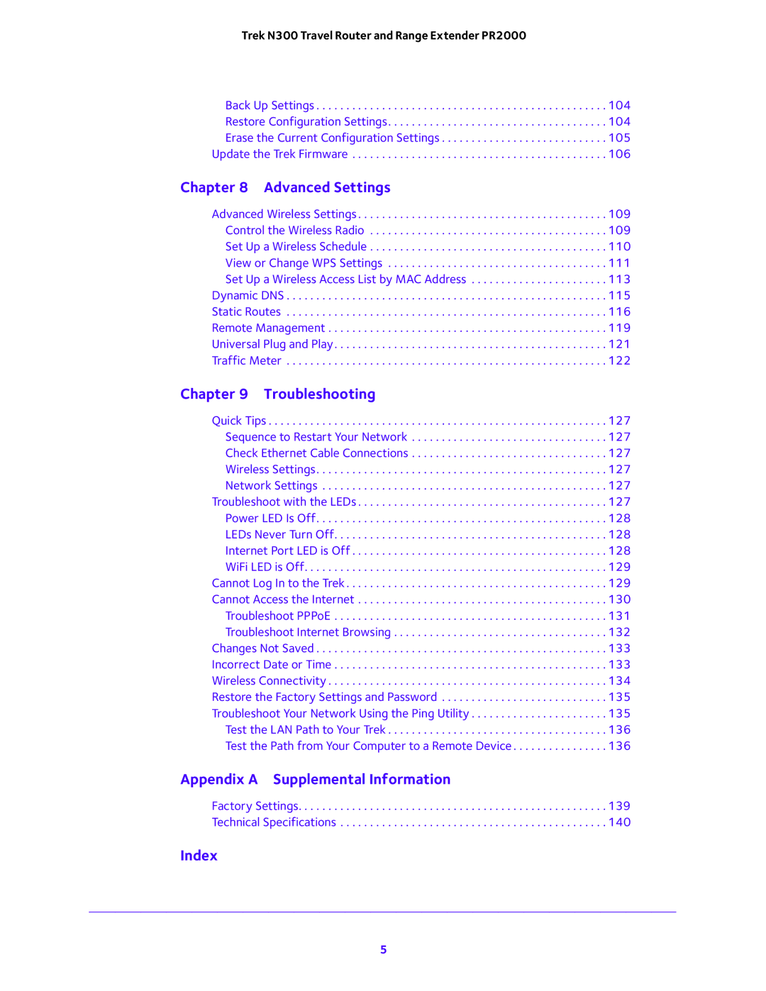 NETGEAR PR2000 user manual Appendix a Supplemental Information 