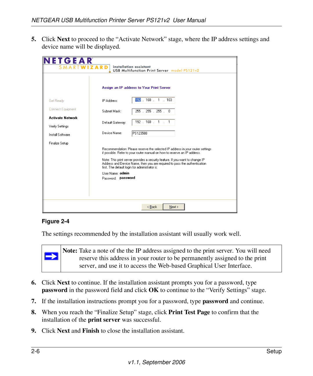 NETGEAR PS121v2 user manual V1.1, September 