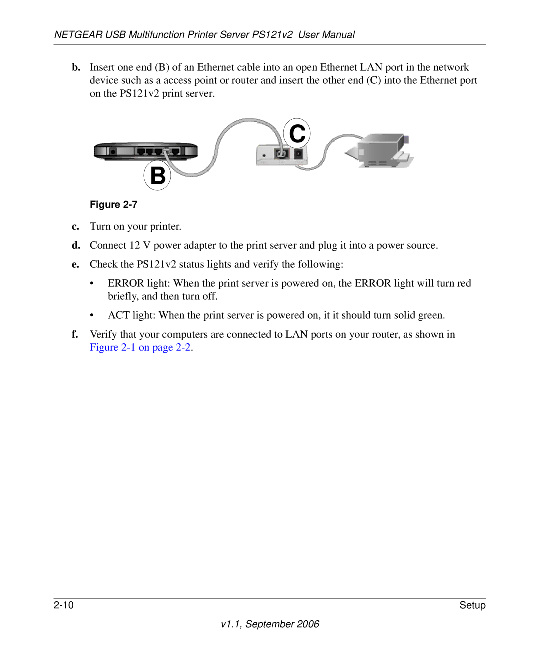 NETGEAR PS121v2 user manual V1.1, September 