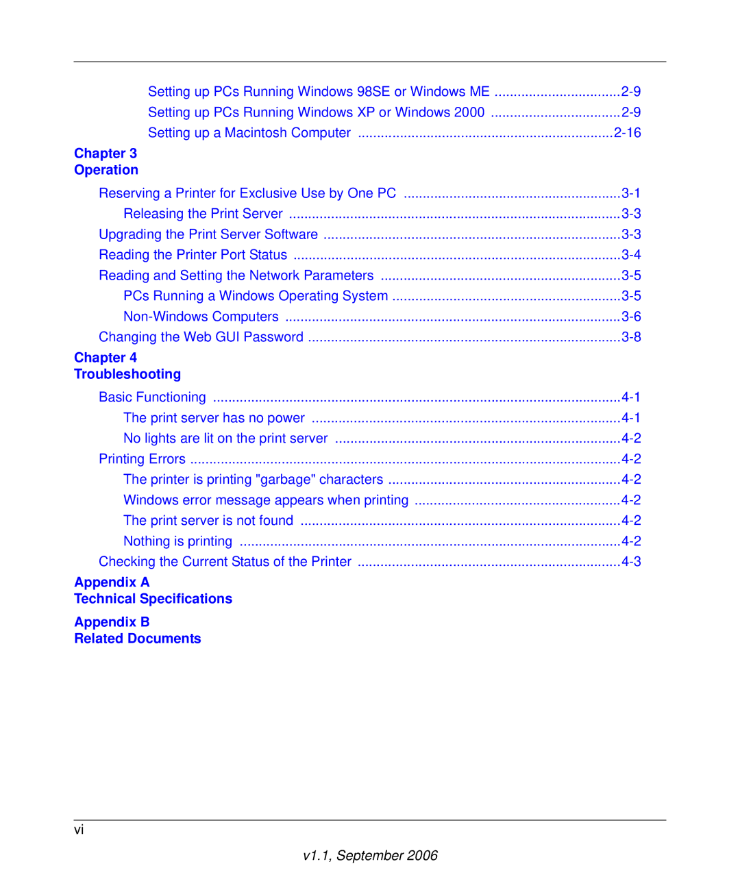 NETGEAR PS121v2 user manual Chapter Operation 