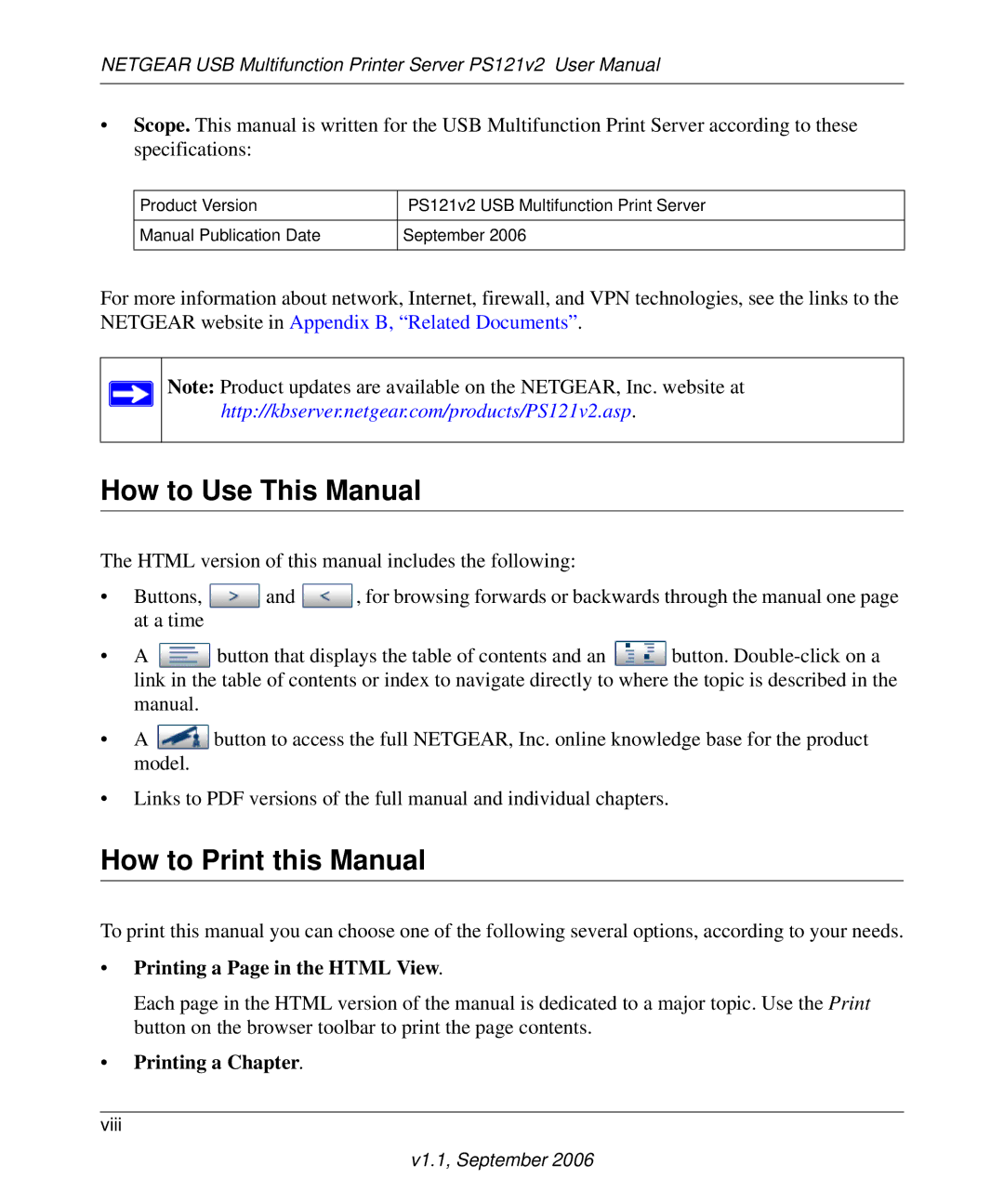 NETGEAR PS121v2 user manual How to Use This Manual, How to Print this Manual 