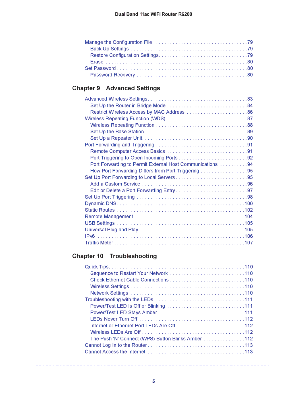 NETGEAR R6200-100NAS user manual Advanced Settings 