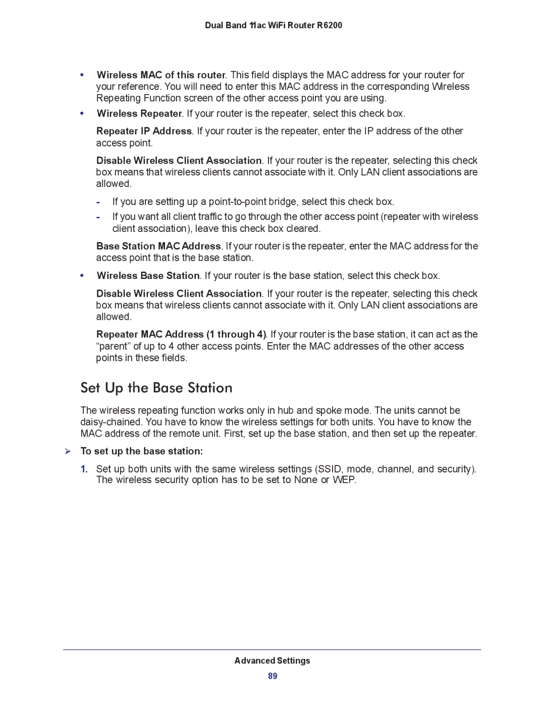 NETGEAR R6200-100NAS user manual Set Up the Base Station,  To set up the base station 