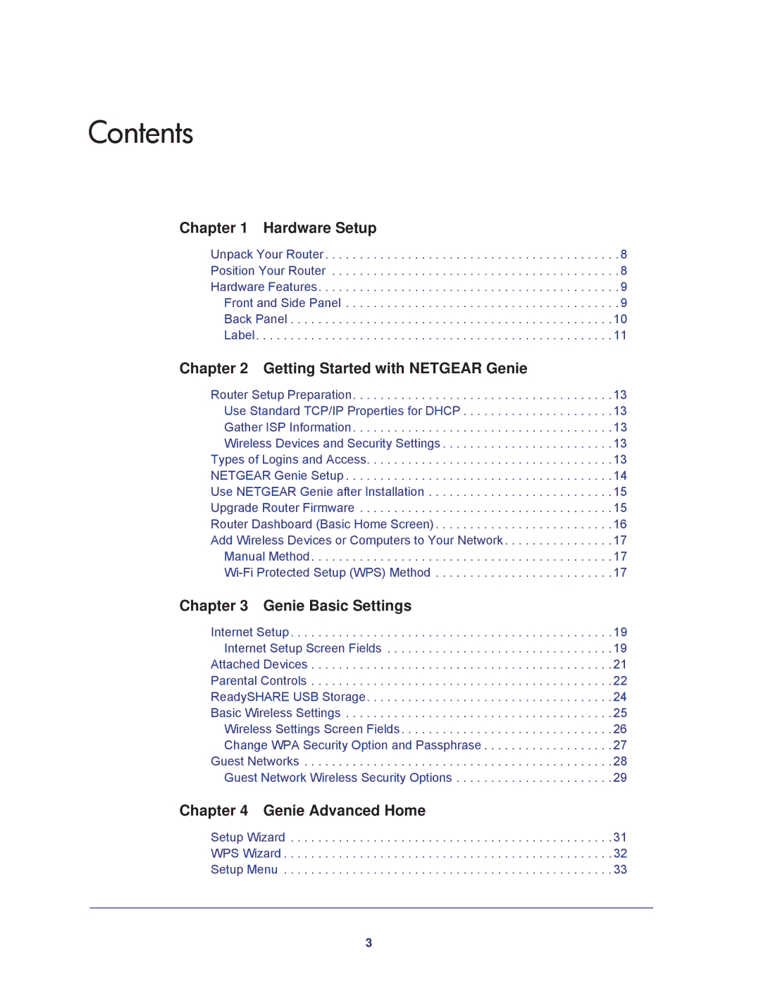 NETGEAR R6300-100NAS user manual Contents 