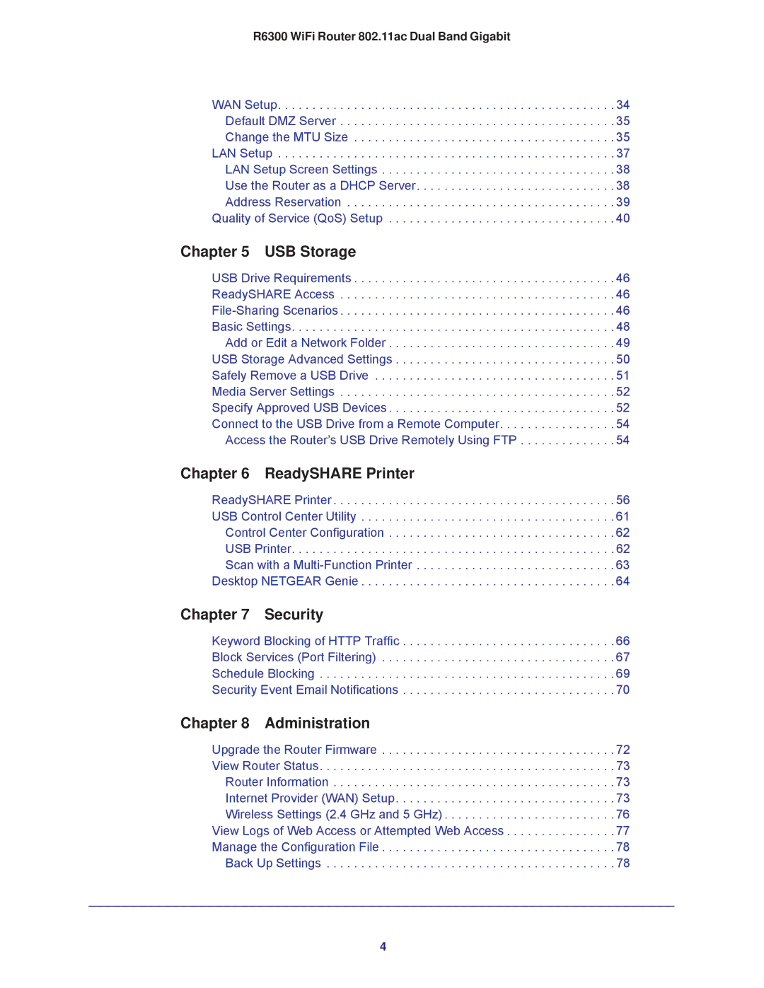 NETGEAR R6300-100NAS user manual USB Storage 