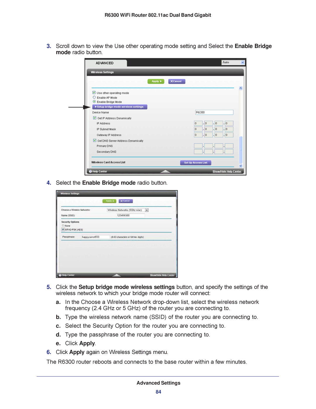 NETGEAR R6300-100NAS user manual R6300 WiFi Router 802.11ac Dual Band Gigabit 