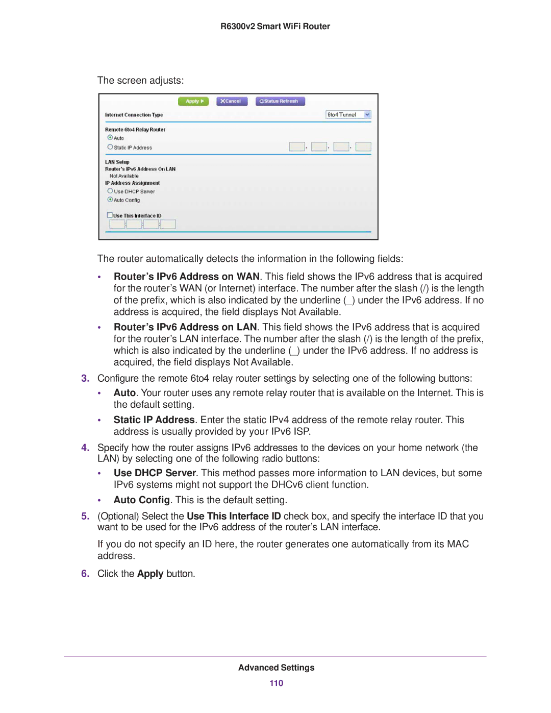 NETGEAR R6300 user manual 110 