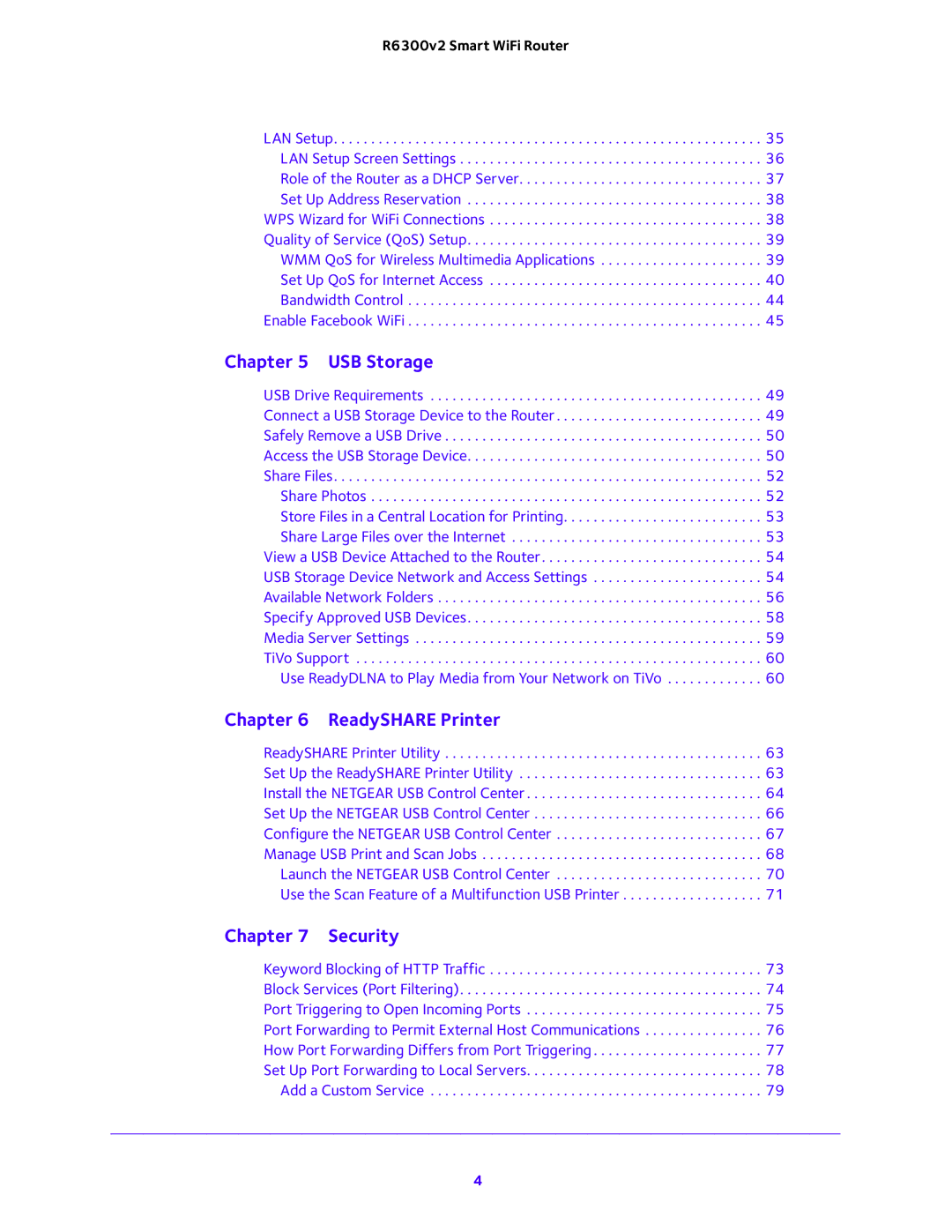 NETGEAR R6300v2 user manual USB Storage 