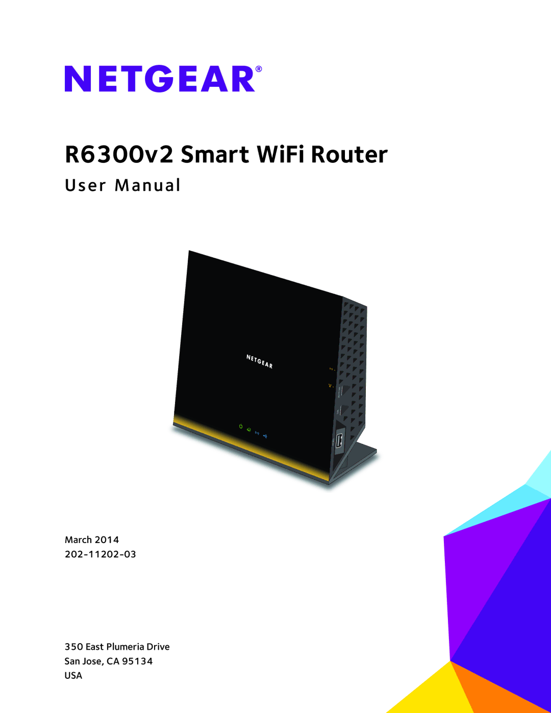 NETGEAR user manual R6300v2 Smart WiFi Router 