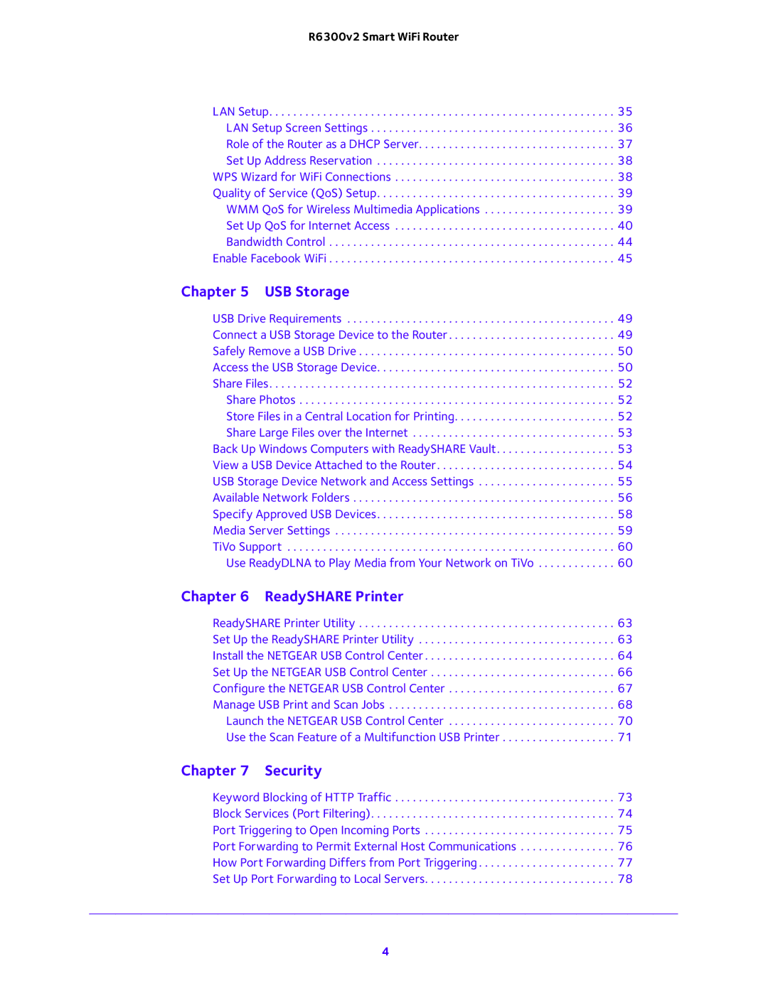 NETGEAR R6300v2 user manual USB Storage 