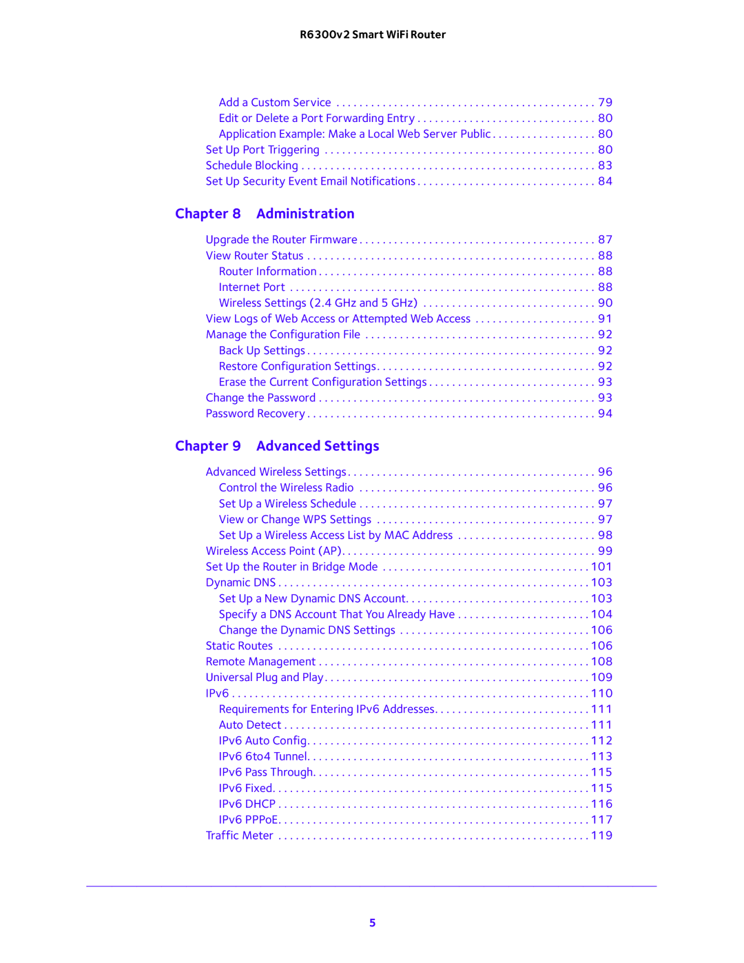 NETGEAR R6300v2 user manual Administration 