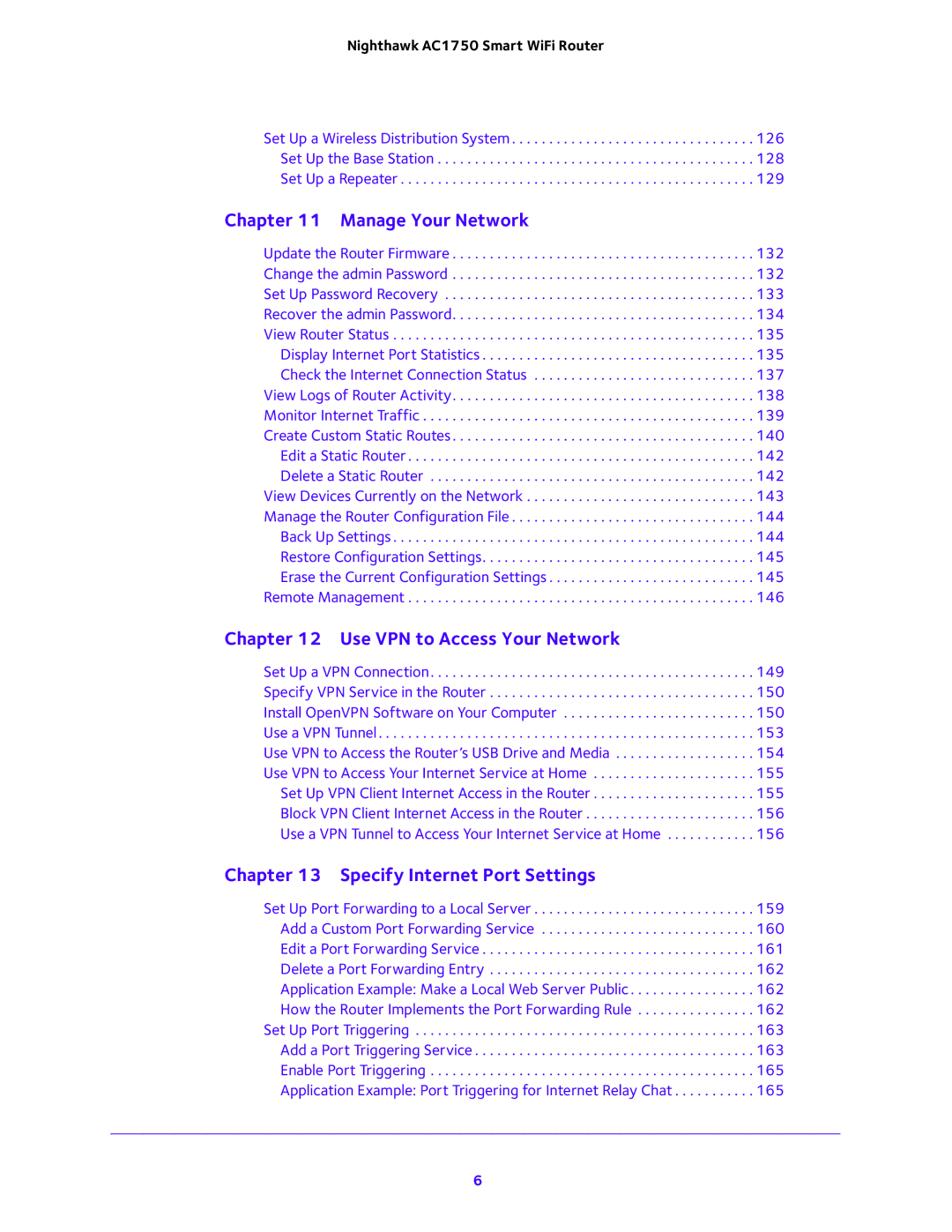 NETGEAR R6700 user manual Manage Your Network 