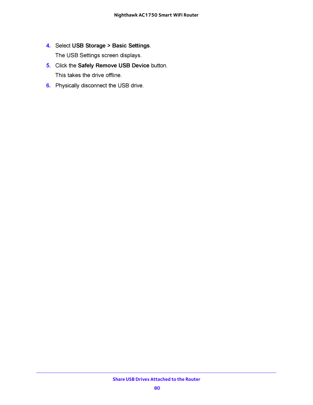 NETGEAR R6700 user manual Share USB Drives Attached to the Router 