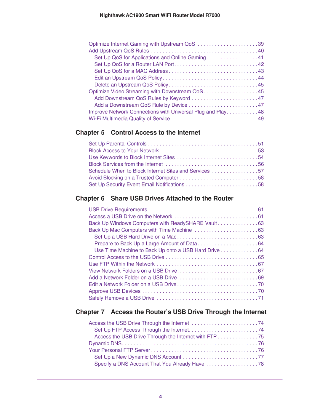 NETGEAR R7000 user manual Control Access to the Internet 