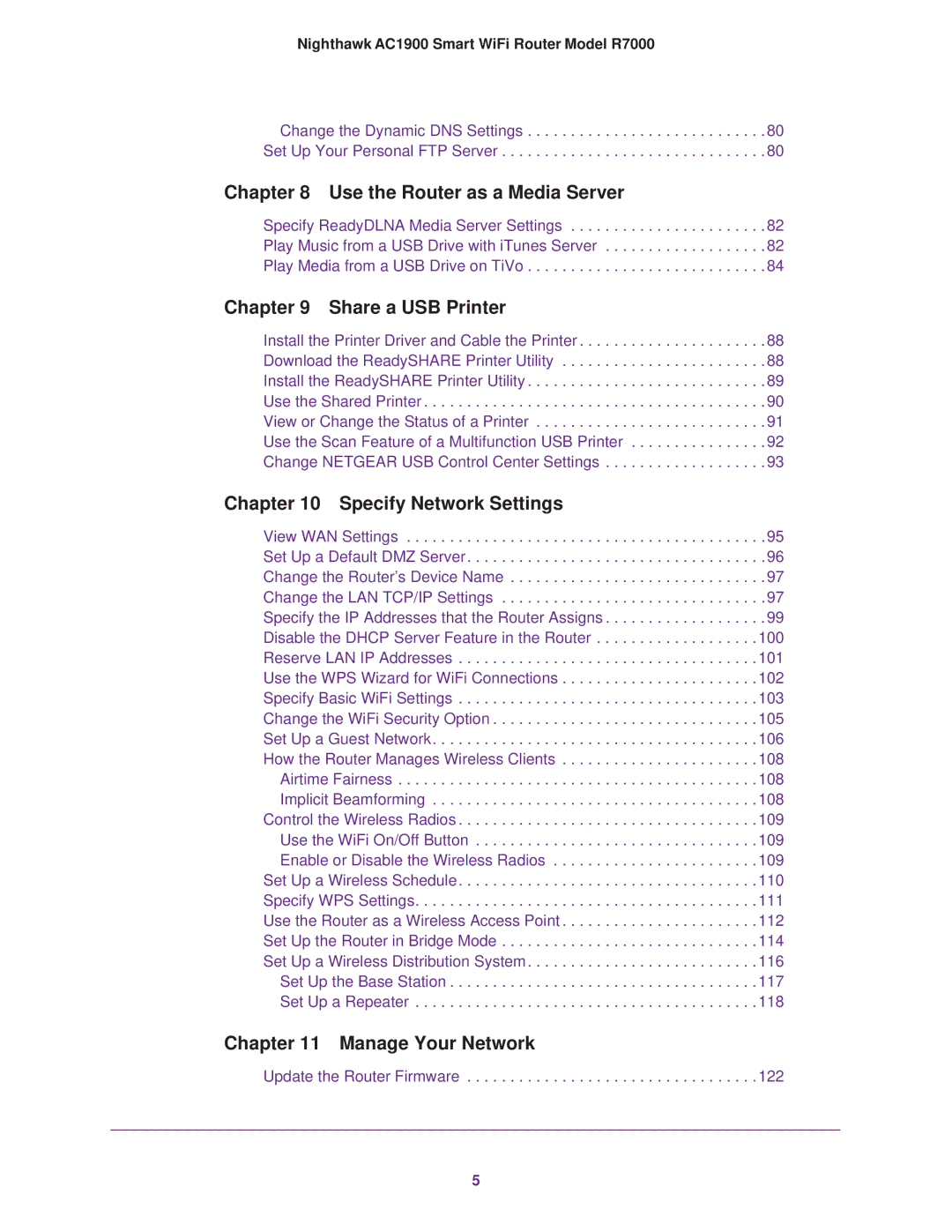 NETGEAR R7000 user manual Use the Router as a Media Server 