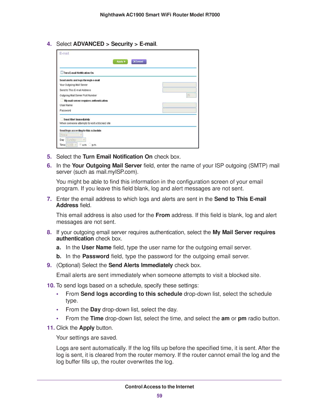 NETGEAR user manual Nighthawk AC1900 Smart WiFi Router Model R7000 