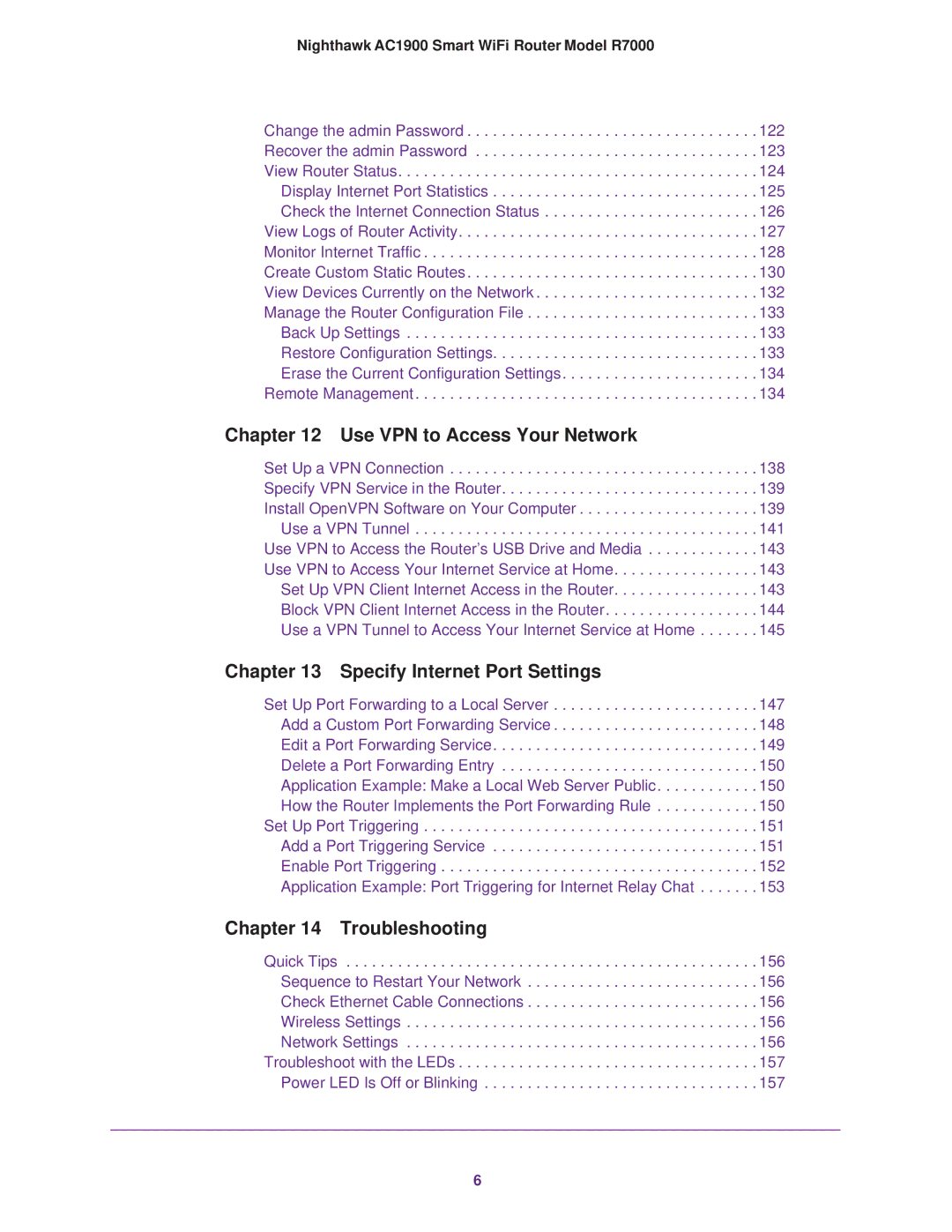 NETGEAR R7000 user manual Use VPN to Access Your Network 