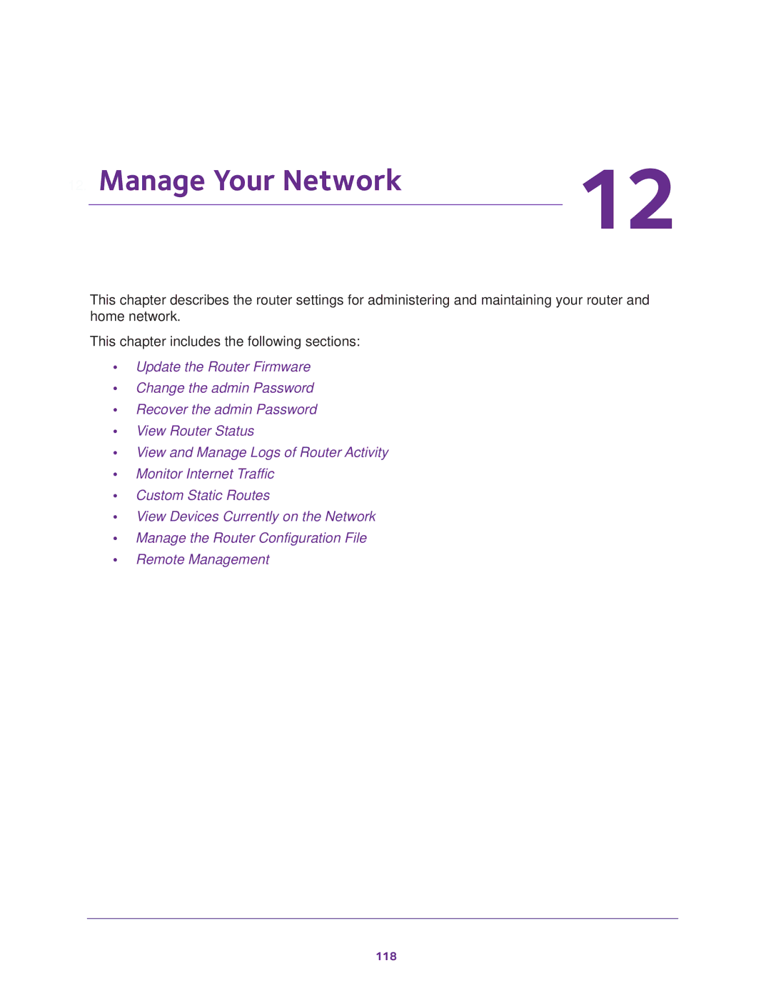 NETGEAR R8000 user manual Manage Your Network 