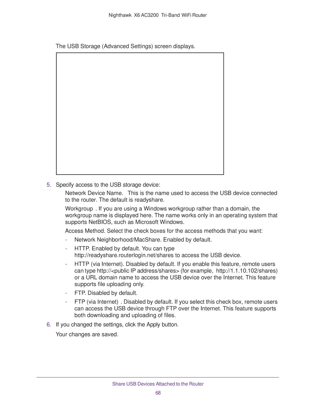 NETGEAR R8000 user manual Network Neighborhood/MacShare. Enabled by default 