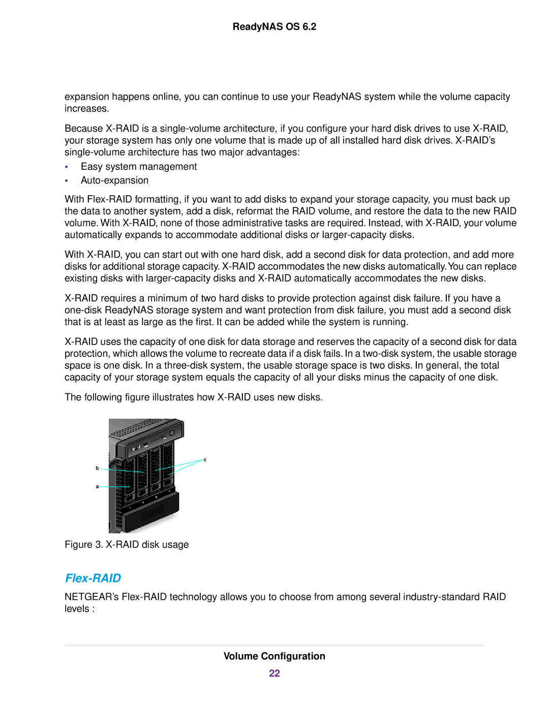 NETGEAR EDA 500, READYNAS 716X, READYNAS 4220, READYNAS 516, READYNAS 316, READYNAS 2120 Flex-RAID, RAID disk usage 