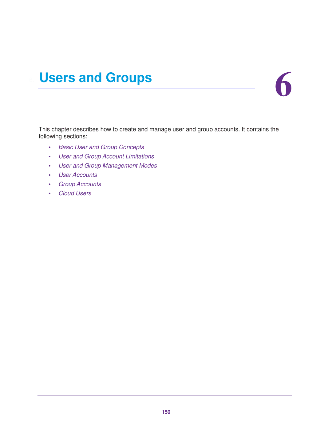 NETGEAR READYNAS 104, READYNAS 716X, READYNAS 516, READYNAS 316, READYNAS 312, READYNAS 314, READYNAS 102 Users and Groups 