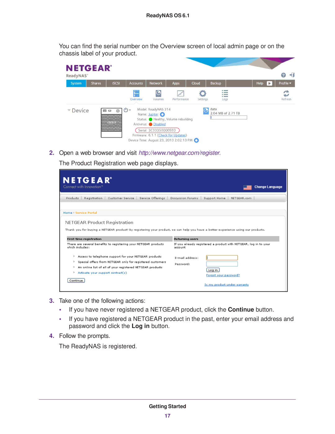 NETGEAR READYNAS 516, READYNAS 716X, READYNAS 316, READYNAS 312, READYNAS 314, READYNAS 102, READYNAS 104, EDA 500 ReadyNAS OS 