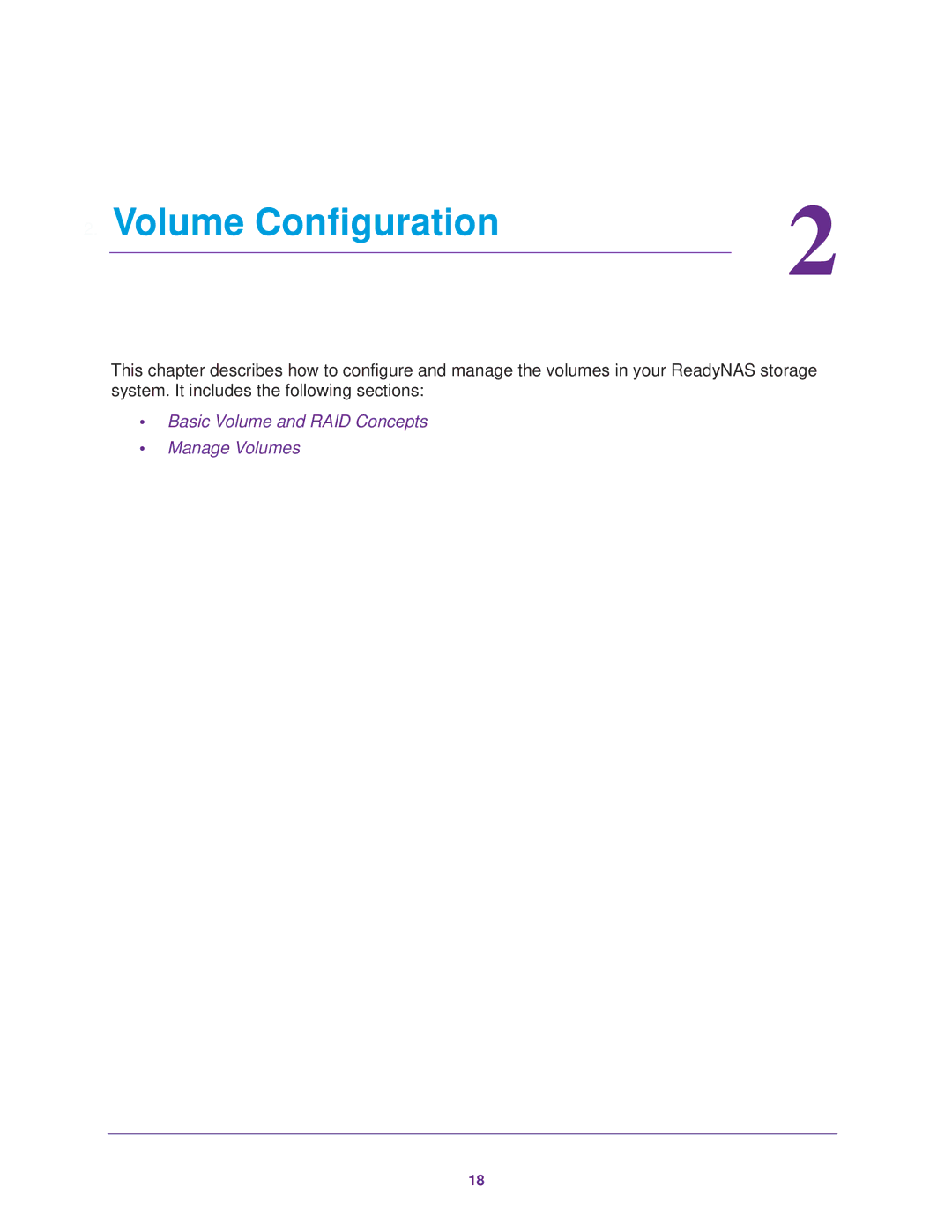 NETGEAR READYNAS 316, READYNAS 716X, READYNAS 516, READYNAS 312, READYNAS 314, READYNAS 102, READYNAS 104 Volume Configuration 