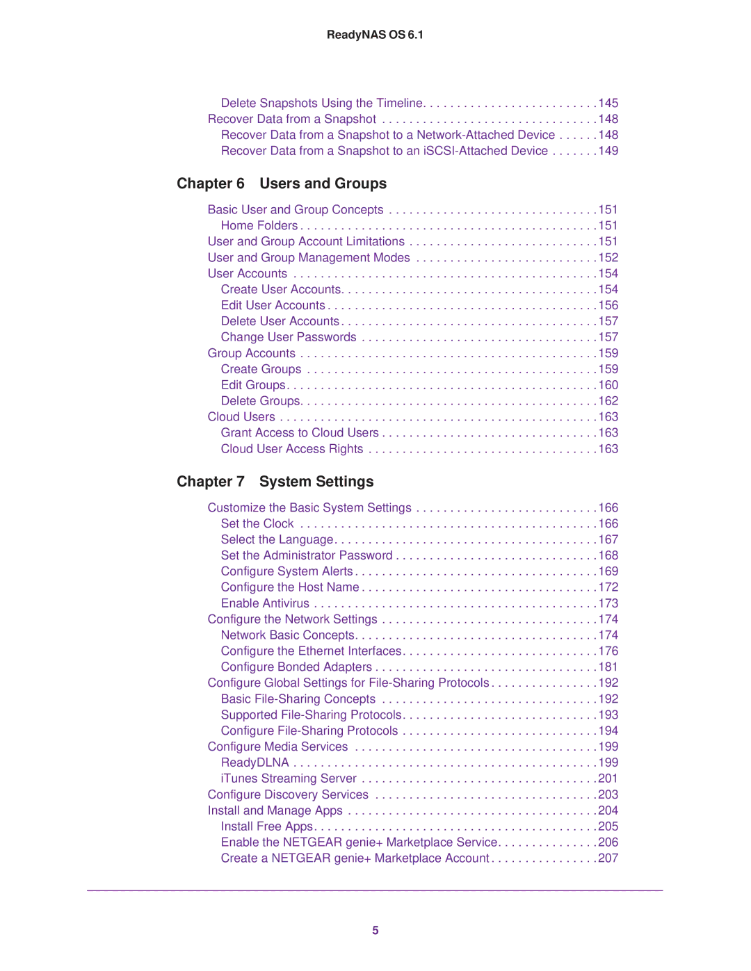 NETGEAR READYNAS 102, READYNAS 716X, READYNAS 516, READYNAS 316, READYNAS 312, READYNAS 314, READYNAS 104 Users and Groups 