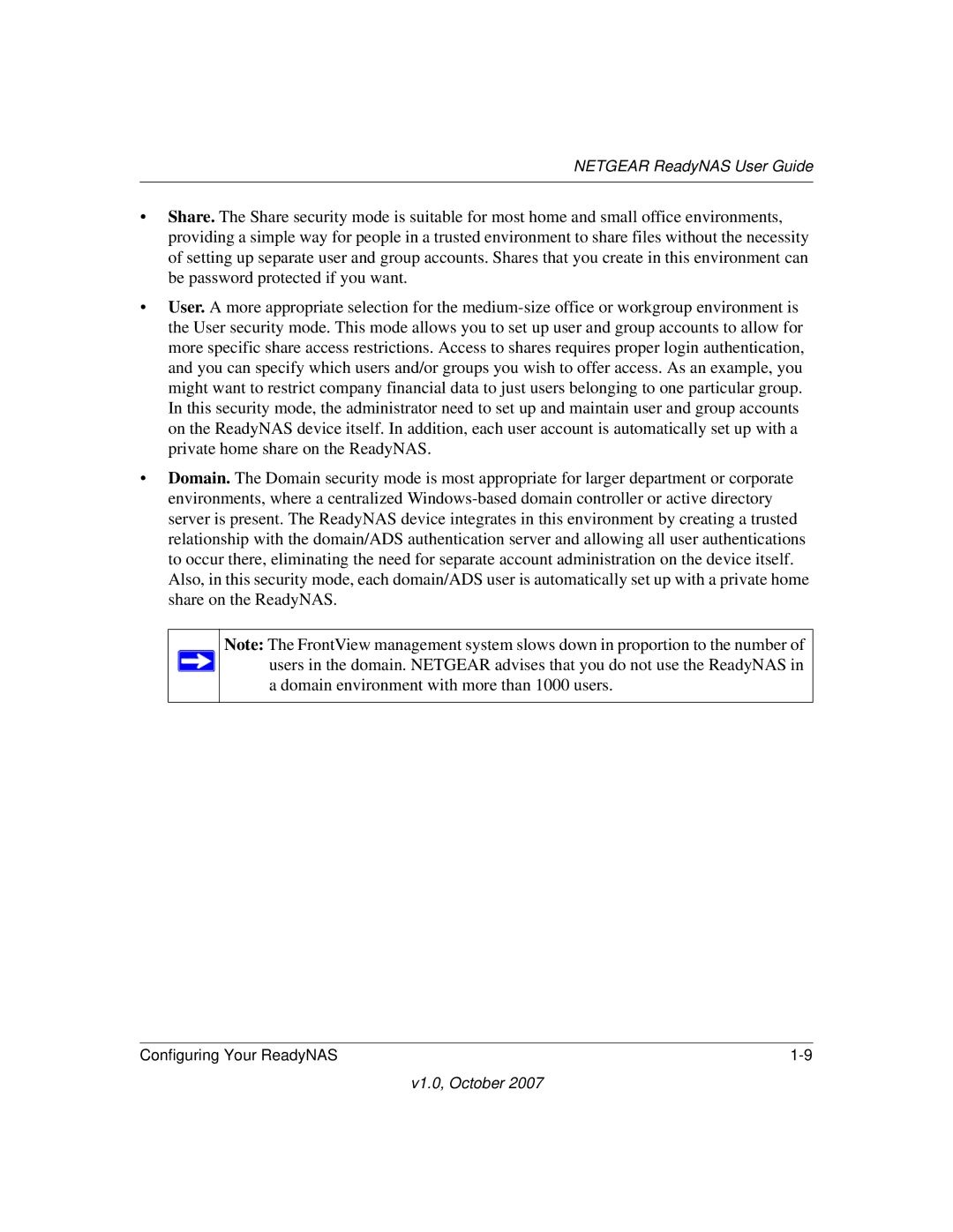 NETGEAR RN10223D-100NAS, RN31400-100NAS, RN31441E-100NAS, RN10400100NAS manual Netgear ReadyNAS User Guide 