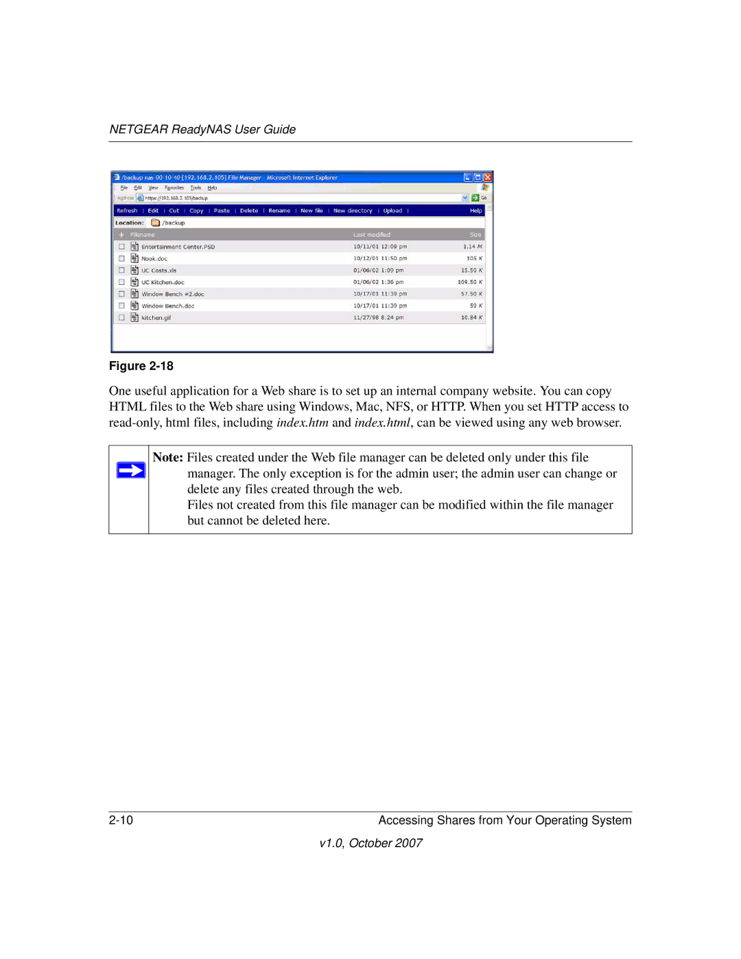 NETGEAR RN31400-100NAS, RN10223D-100NAS, RN31441E-100NAS, RN10400100NAS manual Netgear ReadyNAS User Guide 