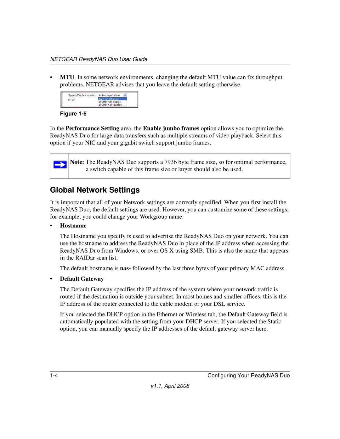 NETGEAR RND 2175, RND2110 manual Global Network Settings, Hostname 