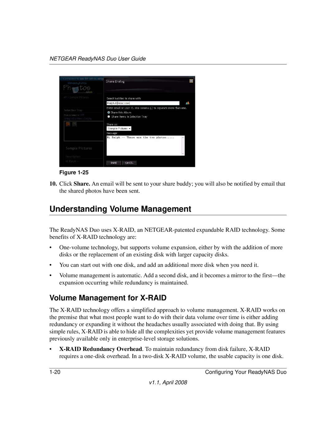 NETGEAR RND 2175, RND2110 manual Understanding Volume Management, Volume Management for X-RAID 