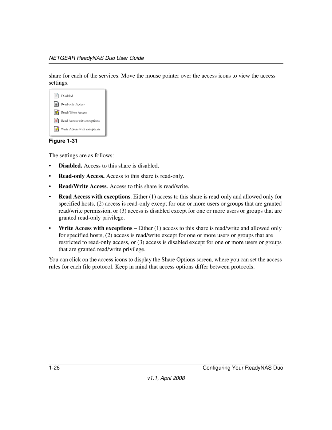 NETGEAR RND 2175, RND2110 manual Netgear ReadyNAS Duo User Guide 