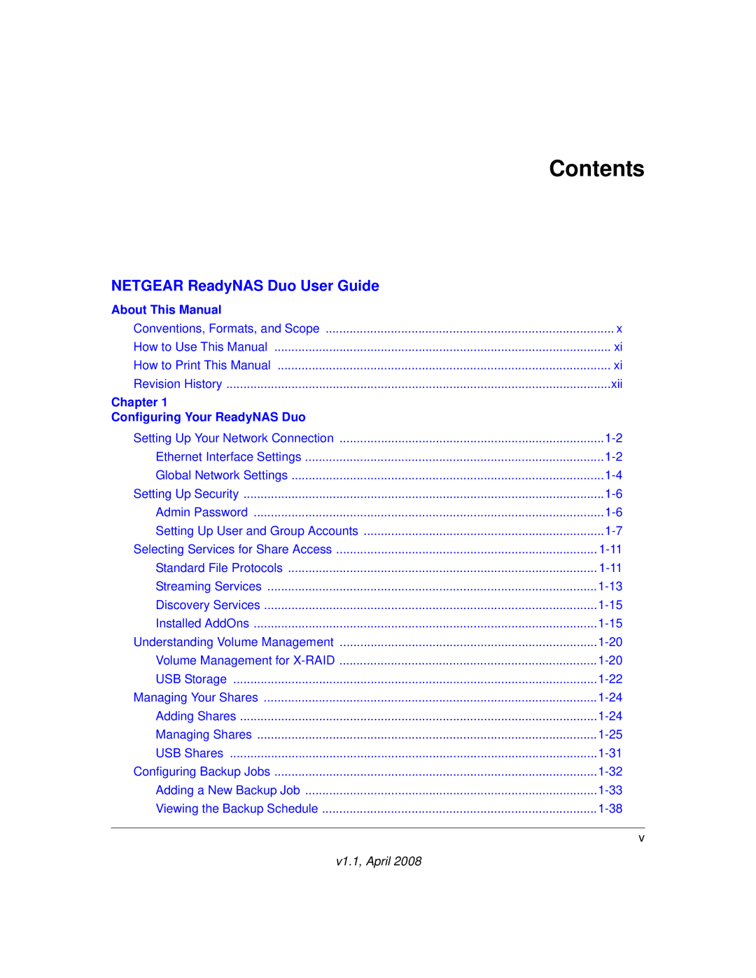 NETGEAR RND2110, RND 2175 manual Contents 