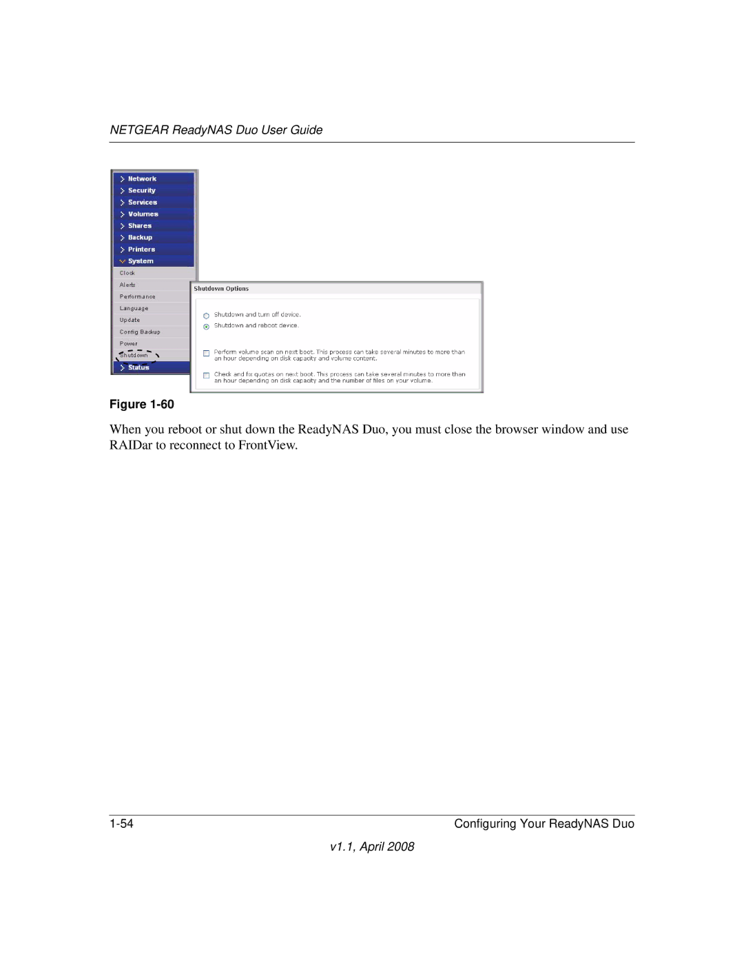 NETGEAR RND 2175, RND2110 manual Netgear ReadyNAS Duo User Guide 