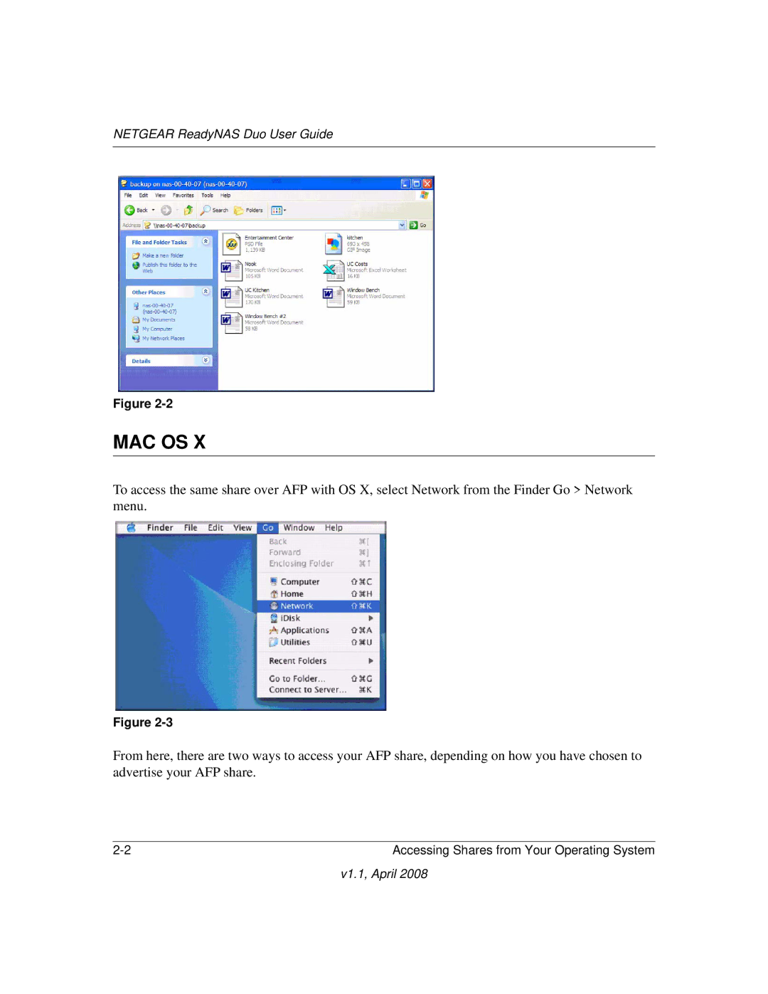 NETGEAR RND 2175, RND2110 manual Mac Os 