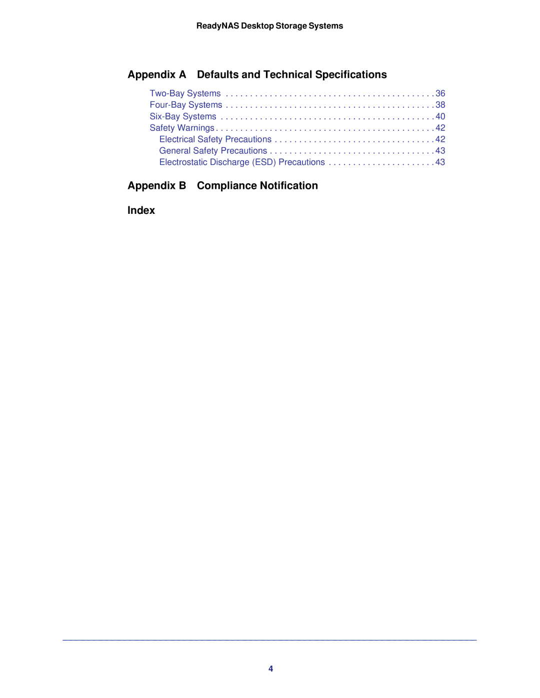 NETGEAR RNDP6310-100NAS manual Appendix B Compliance Notification Index 