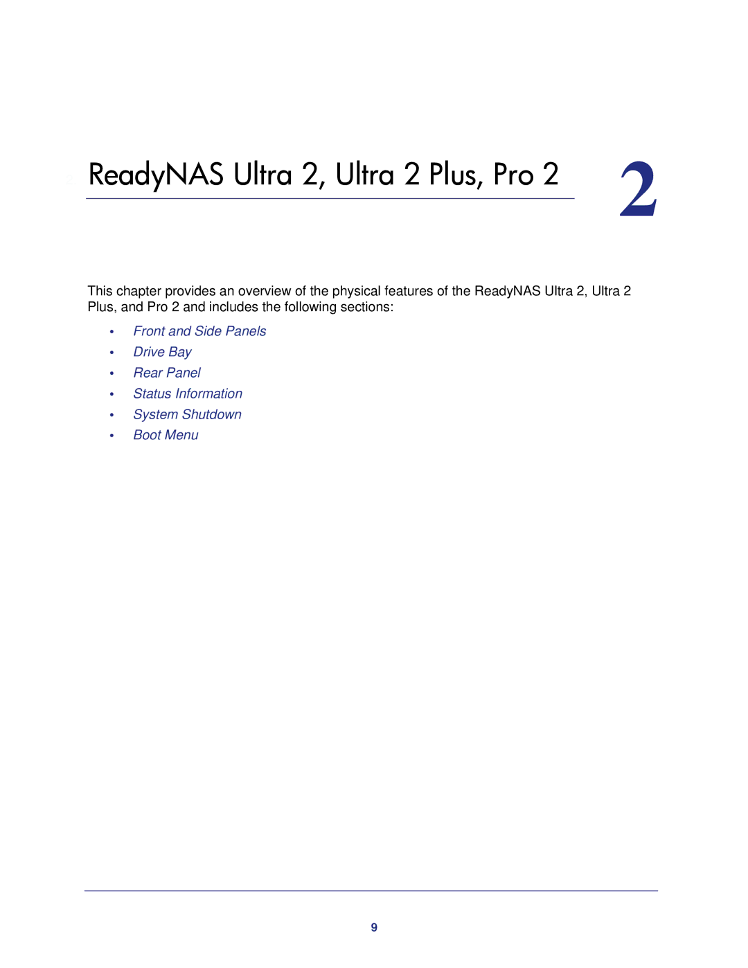 NETGEAR RNDP6310-100NAS manual ReadyNAS Ultra 2, Ultra 2 Plus, Pro 