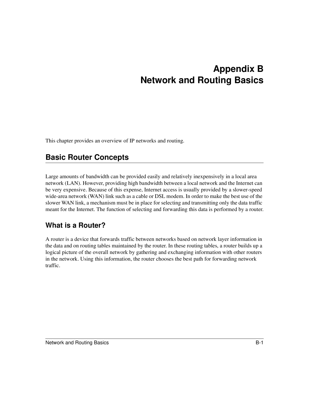 NETGEAR RP114 manual Appendix B Network and Routing Basics, Basic Router Concepts, What is a Router? 