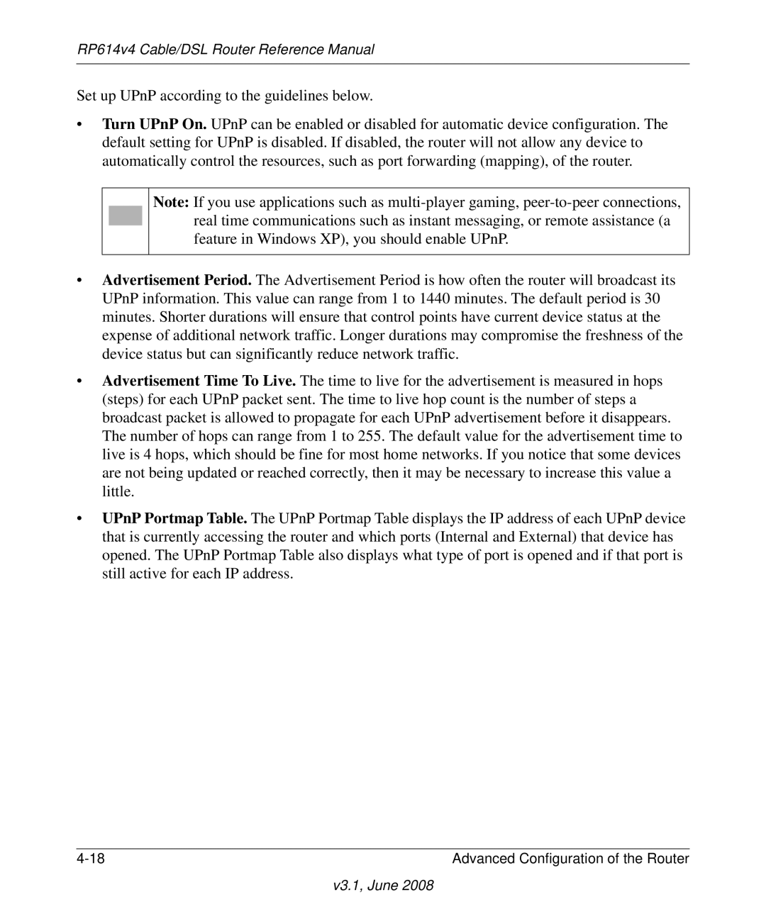 NETGEAR RP614 v4 manual RP614v4 Cable/DSL Router Reference Manual 