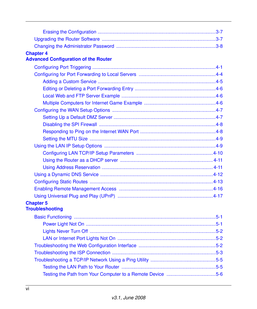 NETGEAR RP614 v4 manual Chapter Advanced Configuration of the Router 