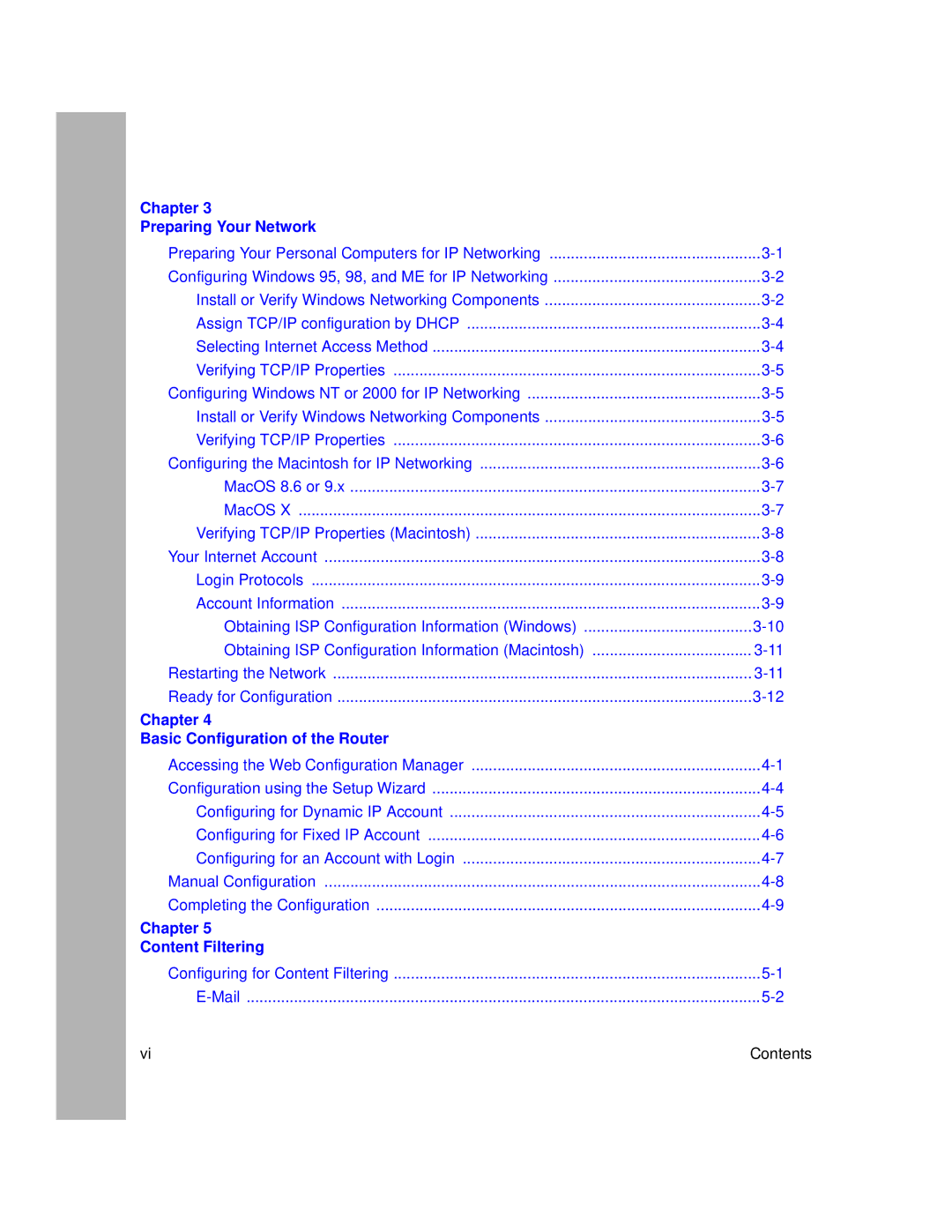 NETGEAR RP614 manual Chapter Content Filtering 