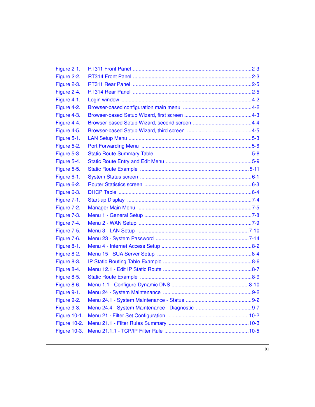 NETGEAR RT311, RT314 manual 10-3 