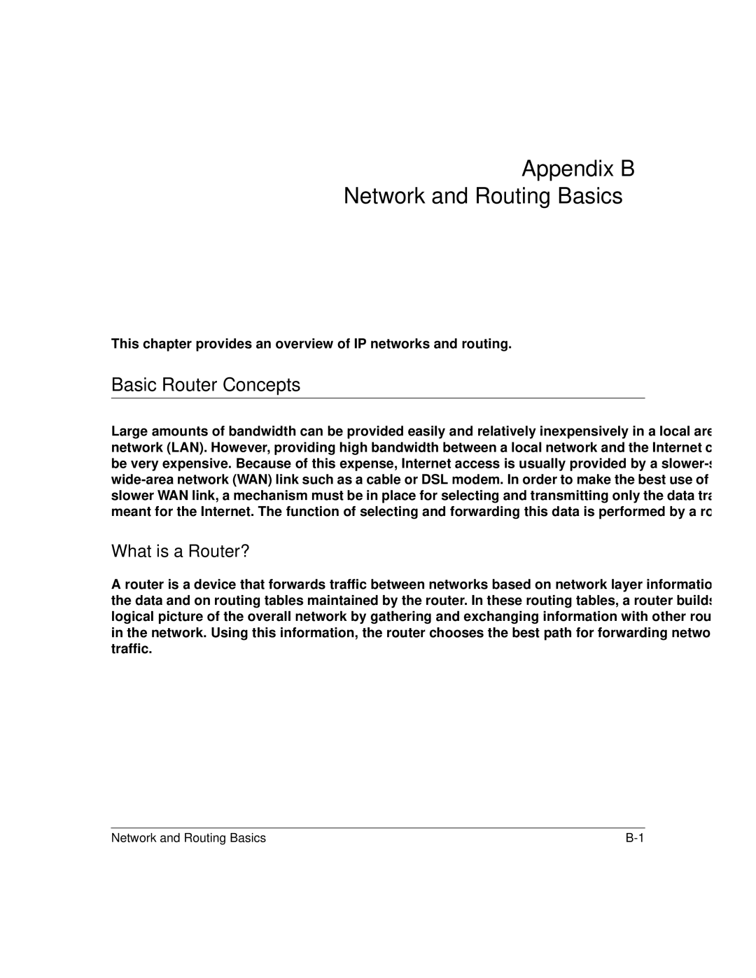 NETGEAR RT311, RT314 manual Appendix B Network and Routing Basics, Basic Router Concepts, What is a Router? 