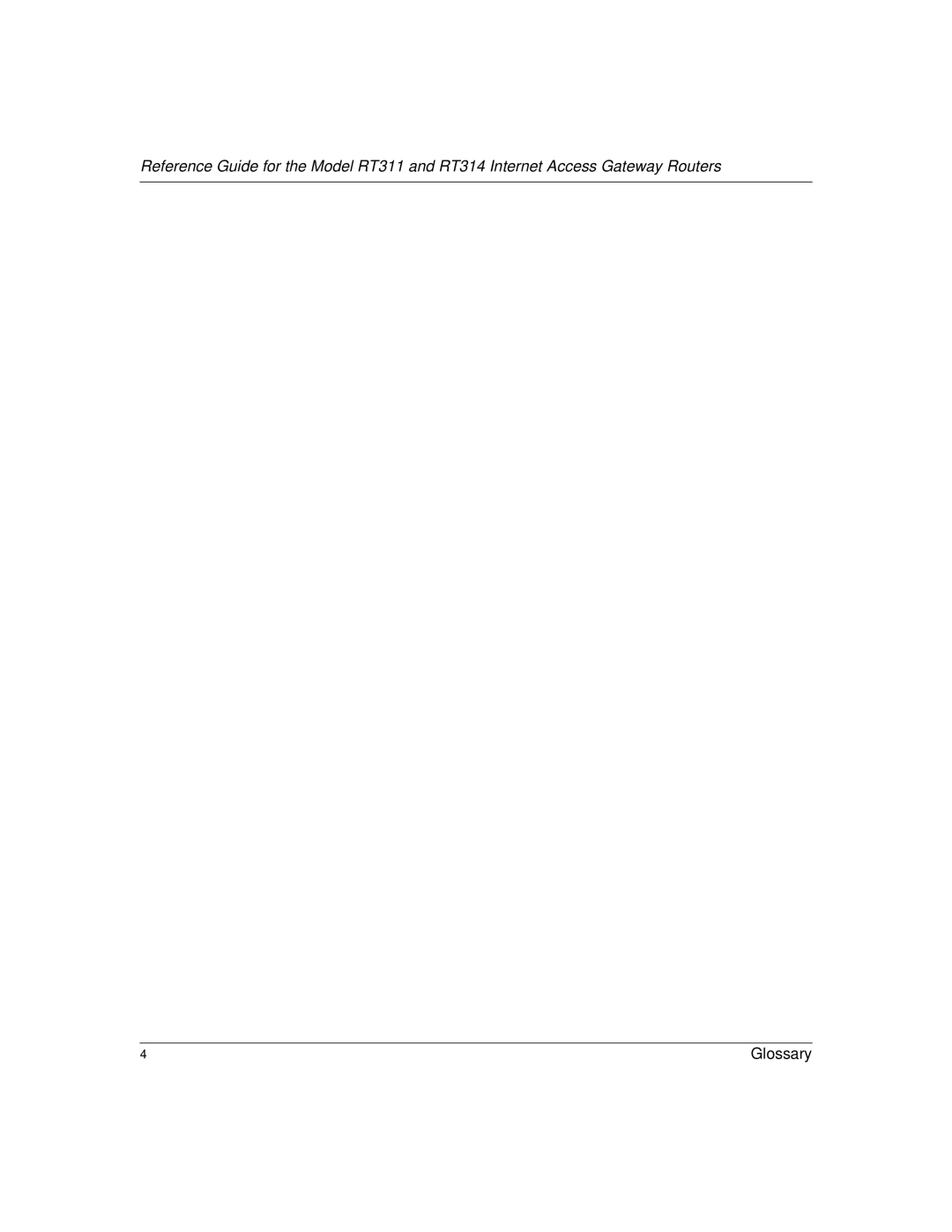 NETGEAR RT314, RT311 manual Glossary 