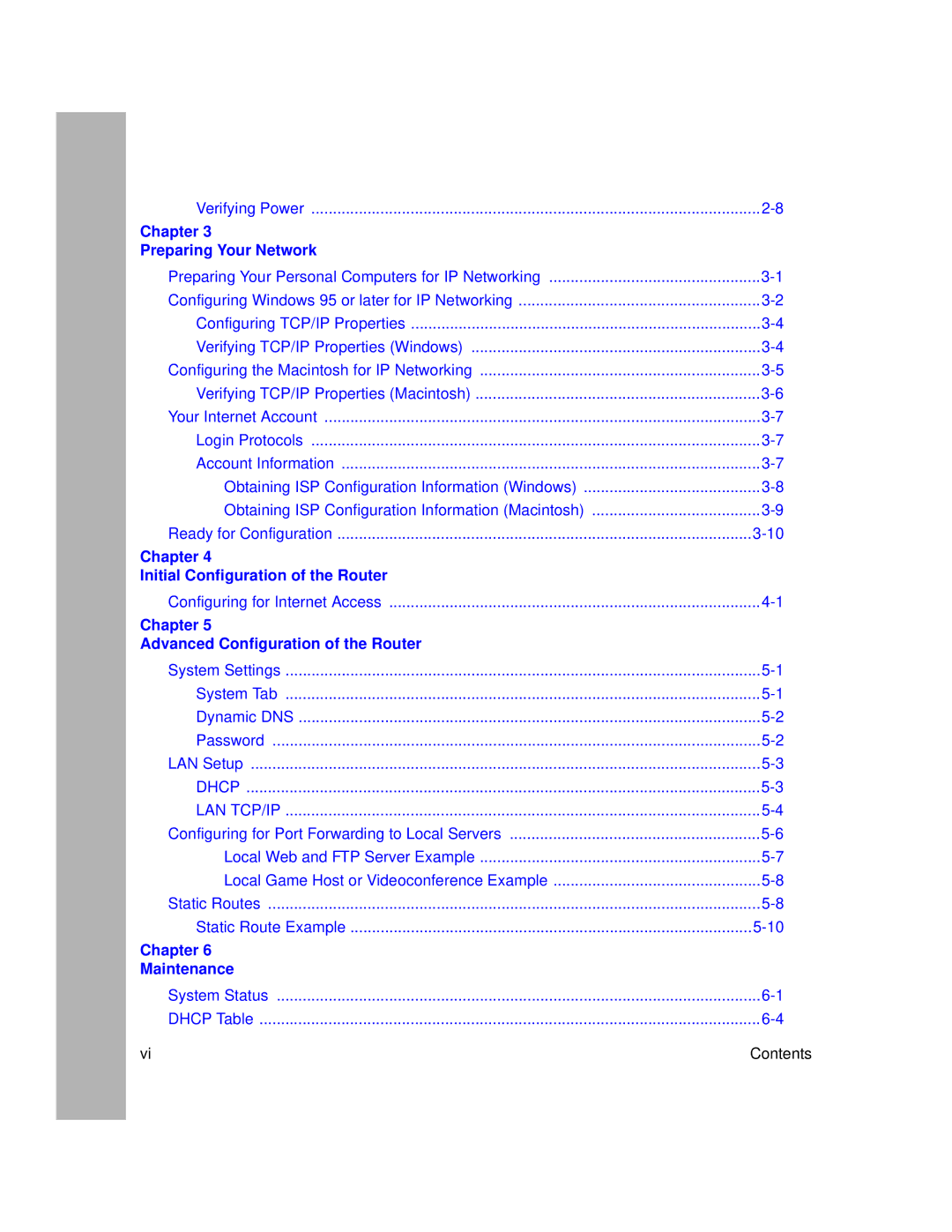 NETGEAR RT314, RT311 manual Chapter Initial Configuration of the Router 